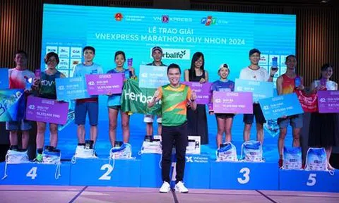 Herbalife Việt Nam đồng hành cùng giải chạy VnExpress Marathon Quy Nhơn 2024 nhằm khuyến khích lối sống năng động lành mạnh