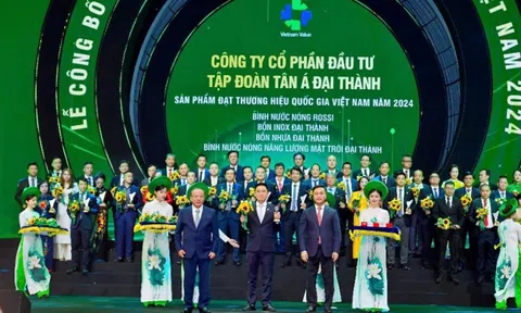 Tân Á Đại Thành 12 năm liên tiếp được vinh danh là Thương hiệu Quốc gia Việt Nam