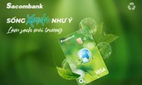 Ra mắt thẻ Sacombank Visa Platinum O₂ hướng đến tiêu dùng xanh