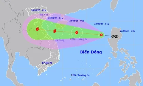 Áp thấp nhiệt đới vào Biển Đông, mạnh thành bão số 5 trong 24 giờ tới