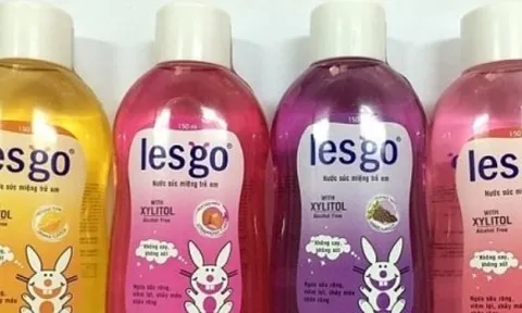 Thu hồi khẩn nước súc miệng trẻ em Lesgo