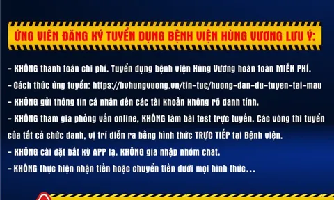 Bệnh viện Hùng Vương cảnh báo khẩn