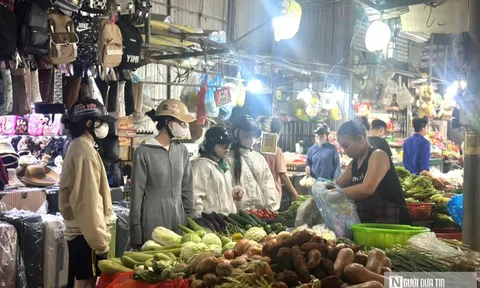 Người dân Nghệ An đổ xô đi mua thực phẩm dự trữ chống bão số 5