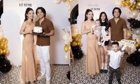 Con riêng Phương Trinh Jolie lộ rõ mối quan hệ với Lý Bình trong tiệc sinh nhật của nam diễn viên