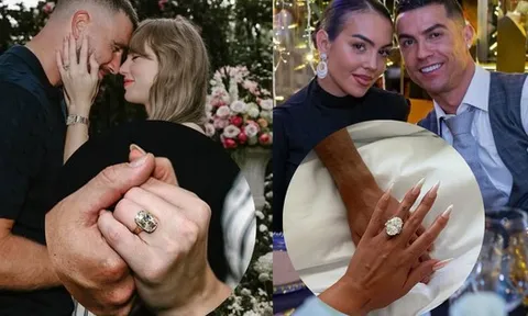 So kè Taylor Swift và bạn gái Ronaldo: Nhẫn đính hôn của ai đắt đỏ hơn?