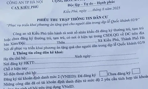 Các địa phương bắt đầu thu thập thông tin người dân để chi trả 100.000 đồng dịp 2/9
