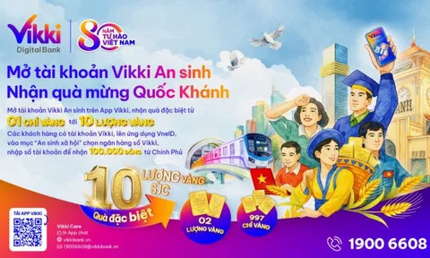 Mở tài khoản Vikki An sinh - Nhận quà mừng Quốc khánh