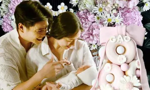 "Đả nữ màn ảnh Việt" cùng chồng làm tiệc đầy tháng cho con gái hoành tráng gây chú ý