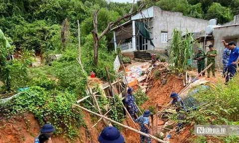 Lâm Đồng: Mưa lớn và lốc xoáy gây hố sụt sâu 3,5m, nguy hiểm cho nhiều hộ dân