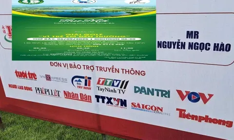 Giải golf tổ chức ở Tây Ninh tự ý đưa tên nhiều cơ quan báo chí vào “Đơn vị bảo trợ truyền thông”