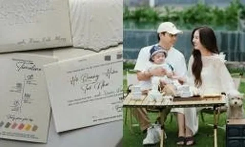 Hậu sinh con, Hồ Quang Hiếu và Tuệ Như chính thức hé lộ thiệp cưới
