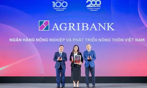 Agribank lọt Top 20 doanh nghiệp nộp ngân sách lớn nhất 2025