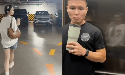 Quang Hải được vợ lái xế hộp bạc tỷ đưa đi làm, tưởng "số hưởng" ai dè lại "tốn" ngay một iPhone 17