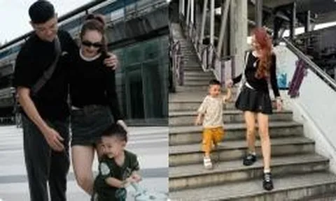 Minh Hằng khoe hình gia đình đi nước ngoài, người đàn ông này lại chiếm spotlight