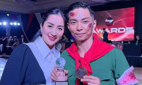 Khánh Thi bật khóc khi Phan Hiển giành huy chương thế giới đầy vẻ vang, tạo hình chiến sĩ yêu nước gây sốt MXH!