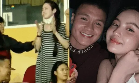 Viral khoảnh khắc Chu Thanh Huyền mếu máo ăn mừng khi Quang Hải ghi bàn