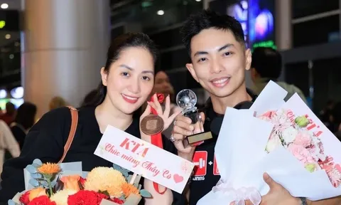 Những giọt nước mắt hạnh phúc của Khánh Thi sau khi Phan Hiển đoạt thành tích mới