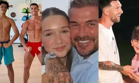 Top 5 "hot kid" nhà sao thể thao đình đám: Con trai Ronaldo, Messi mang "gen" vàng bóng đá, con của Beckham toàn thị phi!