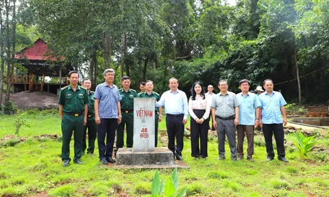 Lãnh đạo tỉnh Lâm Đồng khảo sát thực tế công tác biên giới đất liền