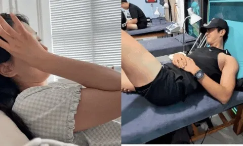 Á hậu Phương Nga khóc nức nở khi thấy Bình An đau đớn vì chấn thương thể thao