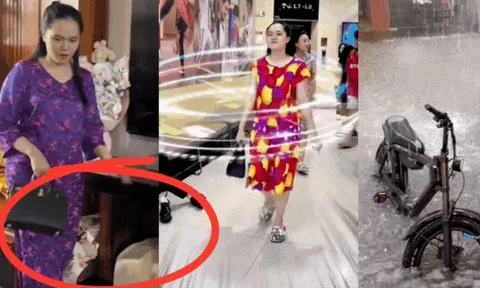 Vợ Duy Mạnh mặc đồ như "bà thím", may có túi hiệu trăm triệu "cứu" lại, tâm sự ngày mưa ngập gây chú ý