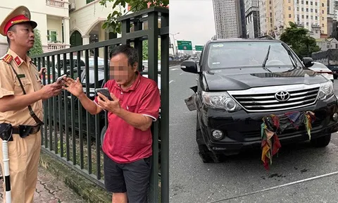 Danh tính tài xế lái ô tô nổ 2 lốp vào đường ngược chiều ở Hà Nội, nồng độ cồn gấp hơn 3 lần "kịch khung"