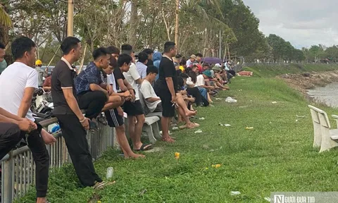 Hàng trăm người theo dõi tìm 3 bố con mất tích tại sông Lam
