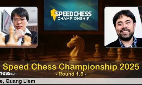 Lê Quang Liêm và Lê Tuấn Minh dừng bước tại giải cờ Speed Chess Championship 2025