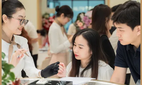 Tierra đón tiếp đông đảo cặp đôi đến chọn nhẫn cưới kim cương tại 40 Phố Huế