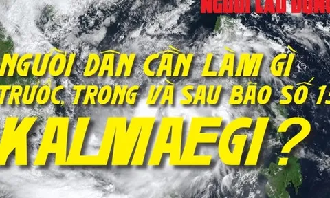 [Infographic] - Người dân cần làm gì trong và sau bão số 13 Kalmaegi?