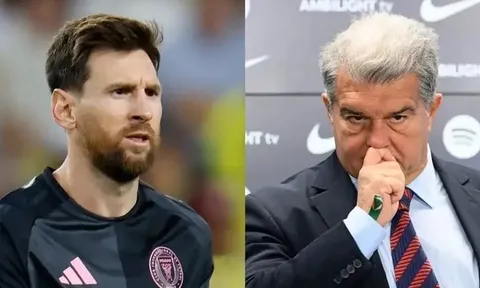 Laporta loại trừ khả năng Messi thi đấu Barcelona một lần nữa