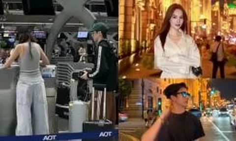 Lê Hoàng Phương và tình cũ Thiều Bảo Trâm lộ khoảnh khắc xuất hiện cùng nhau tại sân bay, dấy lên nghi vấn hẹn hò