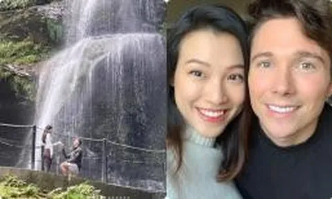 Sau 3 năm ly hôn, chồng cũ MC Hoàng Oanh quỳ gối cầu hôn bạn gái mới