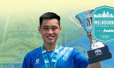 Vinh Hiển đánh bại Lý Hoàng Nam, giành chức vô địch pickleball PPA Tour Úc