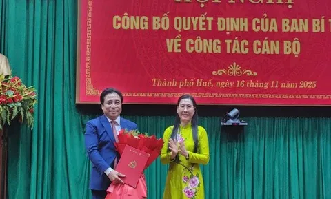 Công bố quyết định của Ban Bí thư về công tác cán bộ ở TP Huế