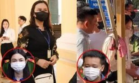 Mẹ Hoa hậu Thùy Tiên, người thân của Hằng Du Mục và Quang Linh Vlogs xuất hiện tại tòa từ sáng sớm