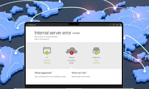Hàng loạt trang báo điện tử, web quốc tế và Việt Nam 'sập' do lỗi Cloudflare