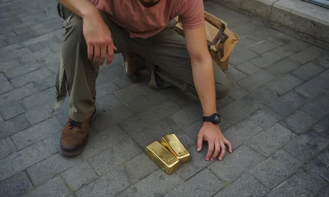 Phát hiện thỏi vàng hơn 2 kg trị giá gần 7,4 tỷ đồng trên đường khi đang đi ship hàng