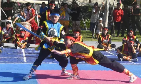 Độc đáo giải cờ người võ thuật ở Hà Tiên