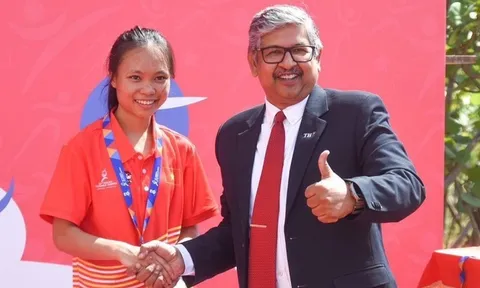 VĐV Triệu Thị Bình giành HCV đầu tiên cho Việt Nam tại Đại hội thể thao học sinh Đông Nam Á 2025