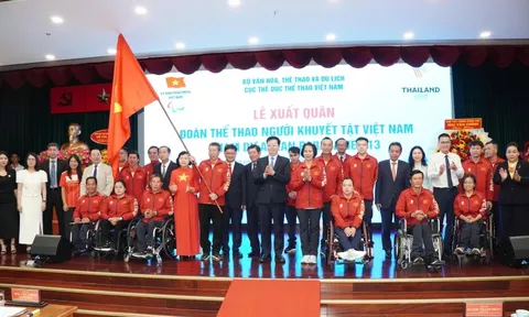 Đoàn thể thao người khuyết tật Việt Nam xuất quân dự ASEAN Paragames 13