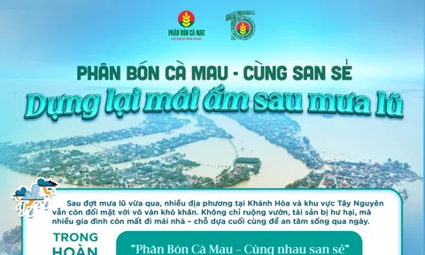 Phân Bón Cà Mau - cùng nhau san sẻ dựng lại mái ấm mới sau mưa lũ