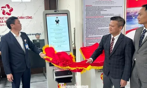 Xã đầu tiên ở Hưng Yên có robot AI làm thủ tục hành chính