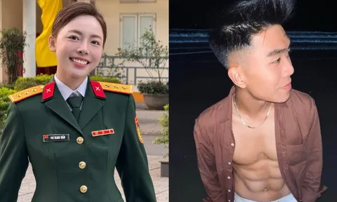 Hotgirl bắn súng Phí Thanh Thảo 21 tuổi được thăng hàm Đại uý, Lý Đức (U23 Việt Nam) tương tác cực ngọt giữa tin hẹn hò