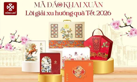 Xu hướng quà Tết doanh nghiệp 2026 & Giải pháp từ Ô mai Hồng Lam