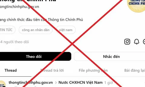 Fanpage Thông tin Chính phủ cảnh báo khẩn