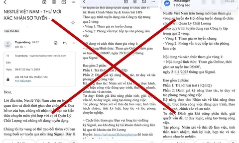 Nestlé Việt Nam cảnh báo tình trạng lừa đảo tuyển dụng mạo danh
