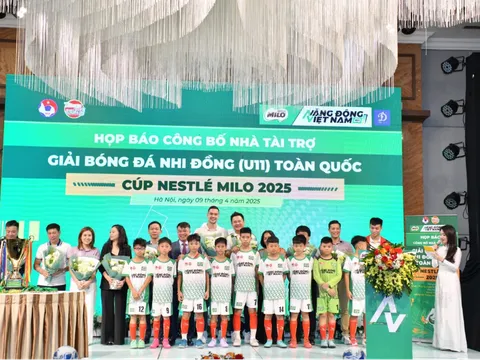 Nestlé MILO tiếp tục đồng hành cùng Giải Bóng đá Nhi đồng (U11) Toàn quốc 2025 - Truyền cảm hứng bền bỉ – Ươm mầm tài năng – Bứt phá tương lai