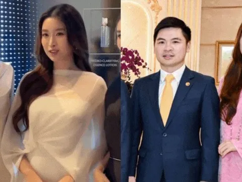 Đỗ Mỹ Linh lộng lẫy đọ sắc cùng dàn Hoa hậu, visual khác hẳn ảnh "cam thường" khi ở cạnh Chủ tịch Hà Nội FC