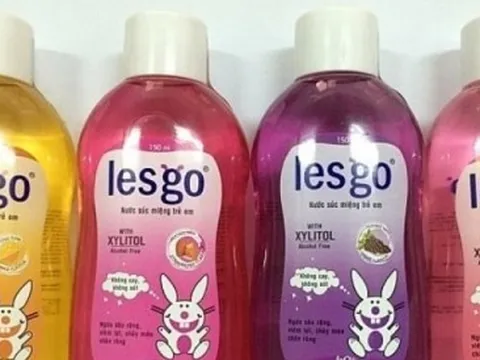 Thu hồi khẩn nước súc miệng trẻ em Lesgo